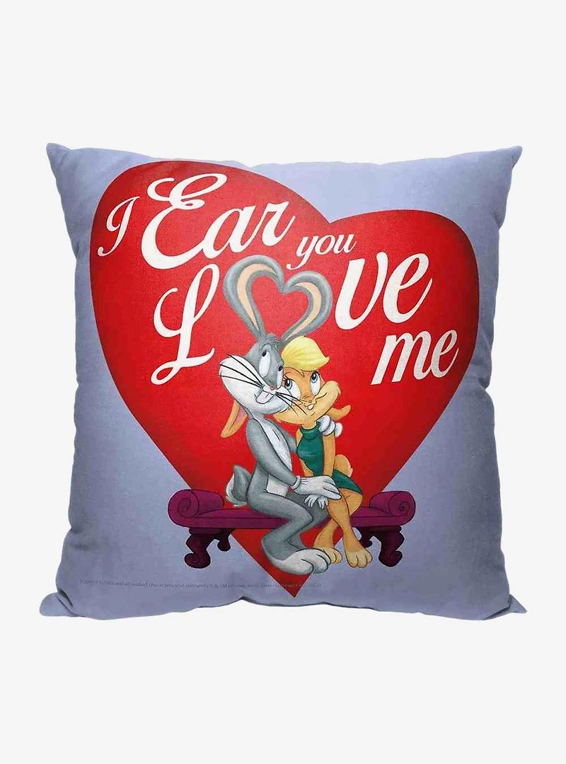 Looney Tunes Ear Love Throw Pillow