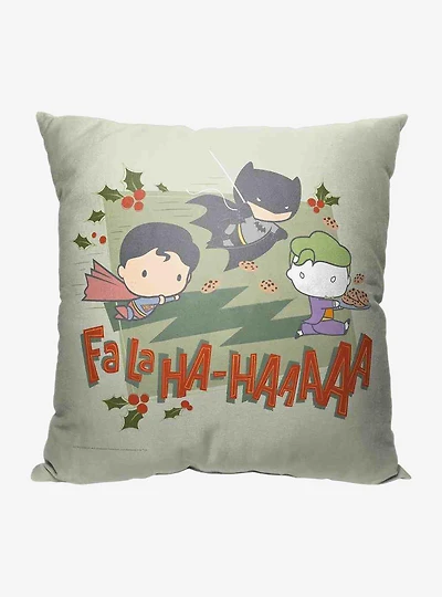 Justice League Fa La Ha Throw Pillow