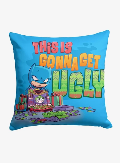 Justice League Its Gonna Get Ugly Throw Pillow