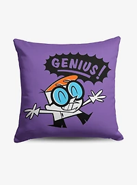 Dexter's Laboratory Boy Genius Throw Pillow