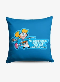 Dexter's Laboratory Not Welcome Throw Pillow