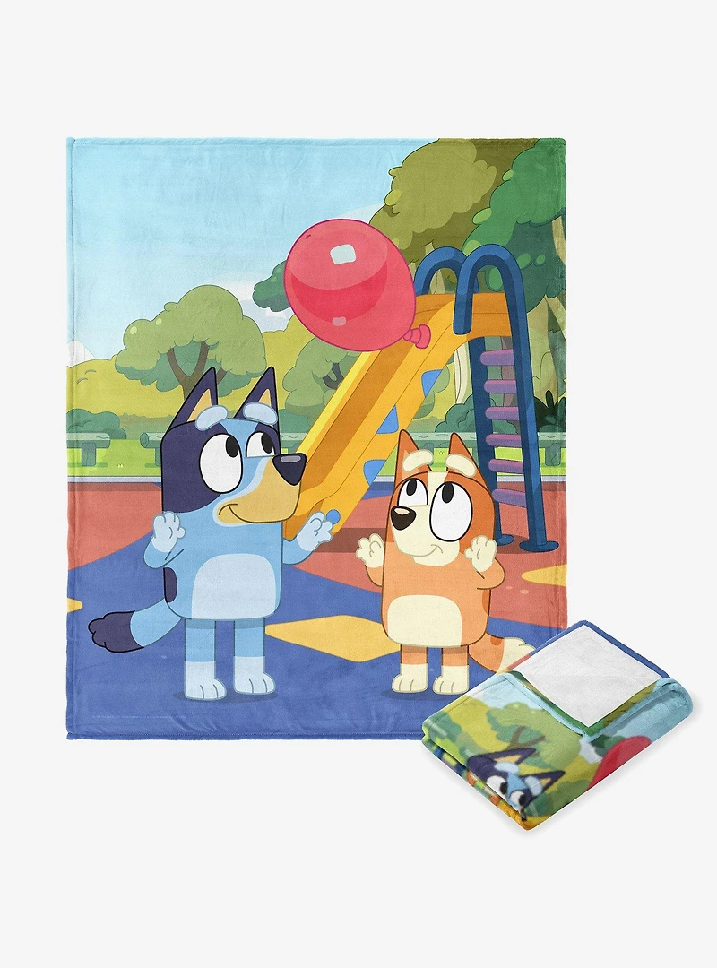 Bluey Balloon Girls Silk Touch Throw Blanket