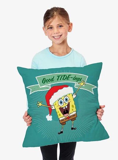 SpongeBob SquarePants Good Tide-ings Throw Pillow