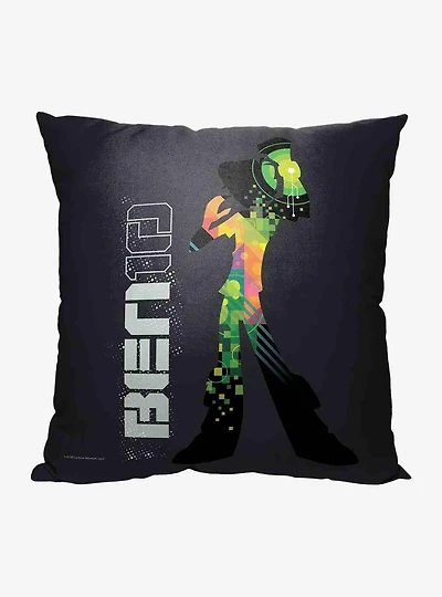 Ben 10 Ben Silhouette Throw Pillow
