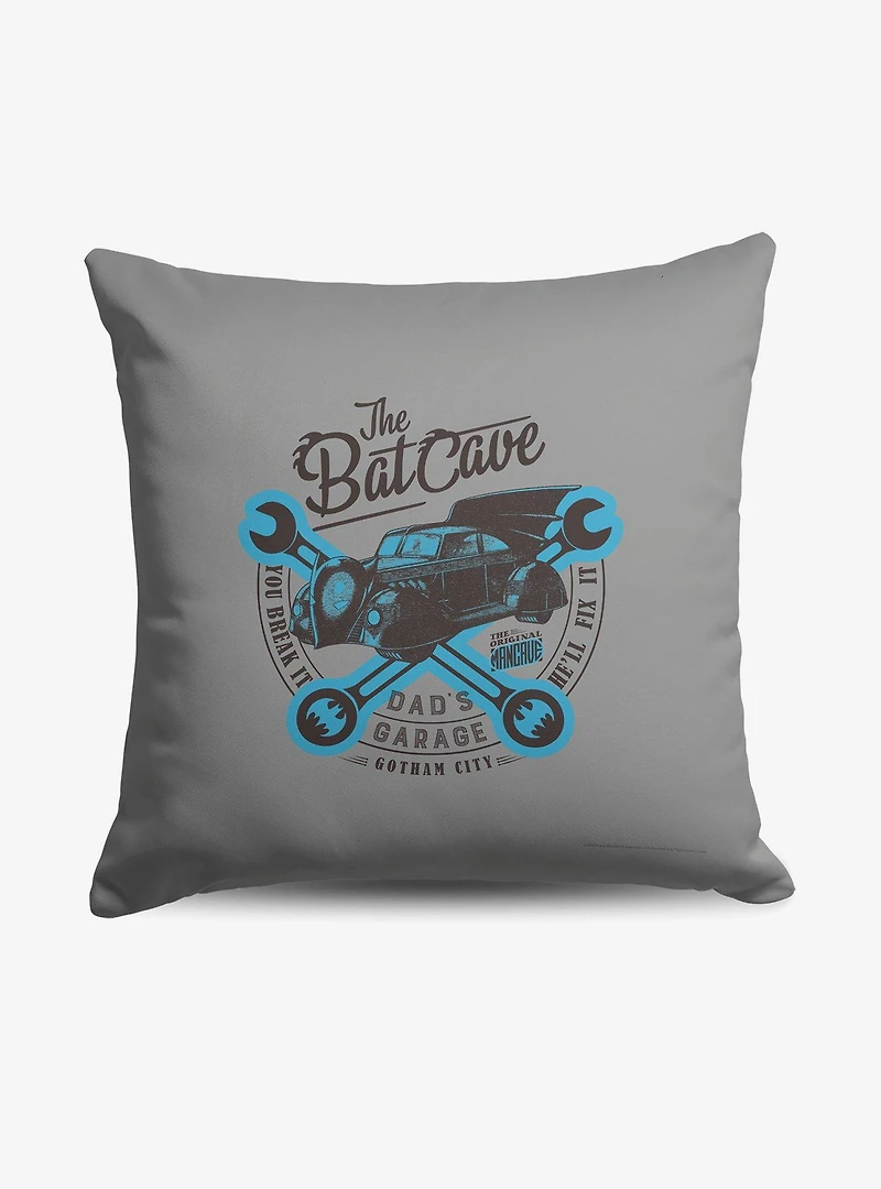 DC Comics Batman Dad's Batcave Throw Pillow