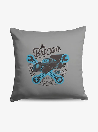 DC Comics Batman Dad's Batcave Throw Pillow