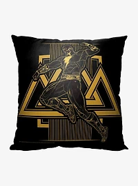 DC Comics Black Adam Gold Rush Throw Pillow