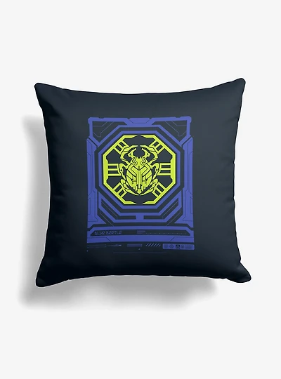 DC Comics Blue Beetle Biotech Scarab Throw Pillow