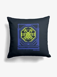 DC Comics Blue Beetle Biotech Scarab Throw Pillow