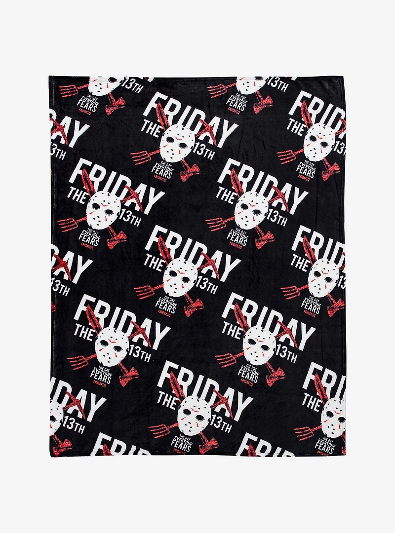 Friday the 13th Friday Fears Silk Touch Throw Blanket