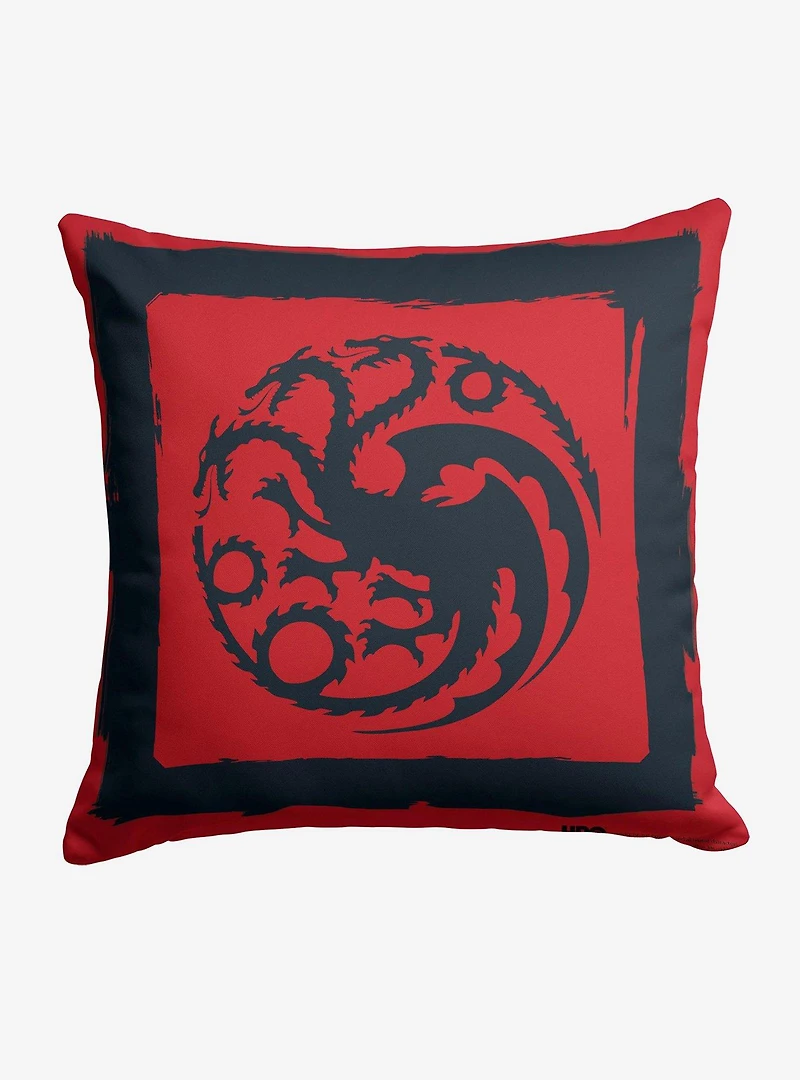 Game of Thrones Year of the Dragon Razorblade Throw Pillow