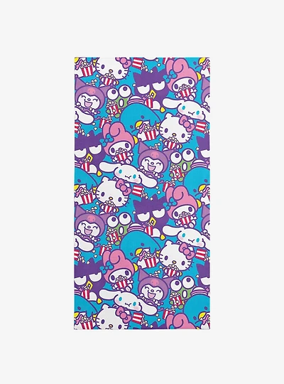 Hello Kitty & Friends Popcorn Party Microfiber Beach Towel