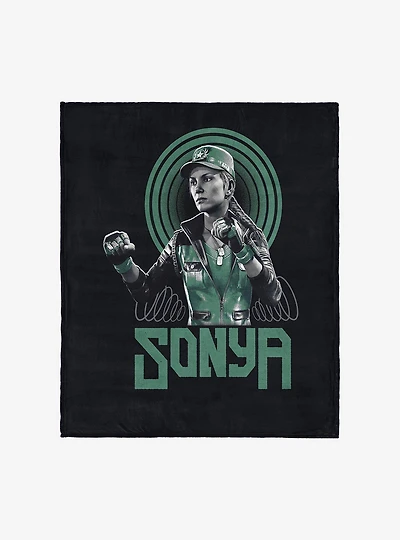 Mortal Kombat Sonya Silk Touch Throw Blanket