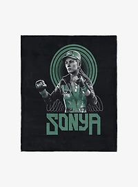 Mortal Kombat Sonya Silk Touch Throw Blanket