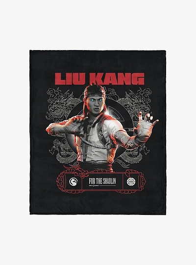 Mortal Kombat Liu Kang For The Shaolin Silk Touch Throw Blanket