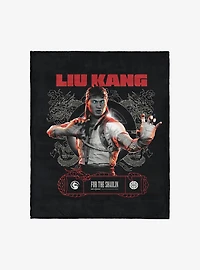 Mortal Kombat Liu Kang For The Shaolin Silk Touch Throw Blanket