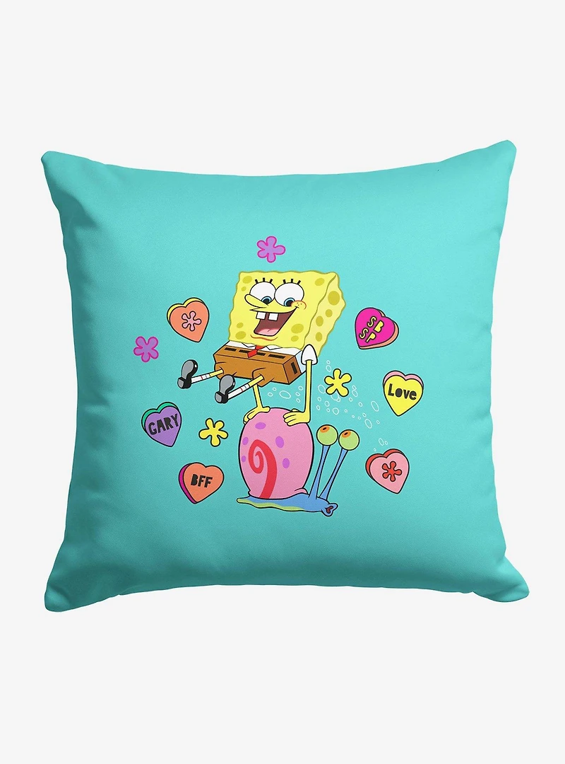 SpongeBob SquarePants Candy Hearts Throw Pillow