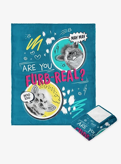 Furby Furb Real Silk Touch Throw Blanket