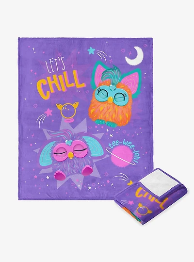 Furby Let's Chill Silk Touch Throw Blanket