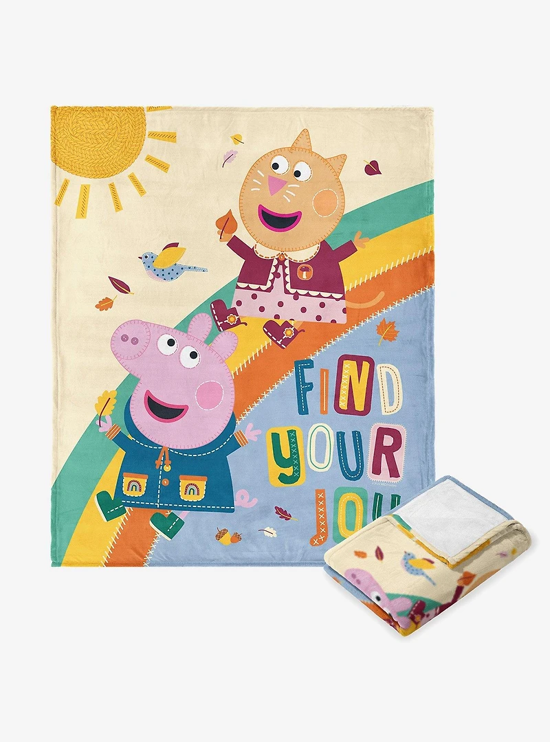Peppa Pig Find Your Joy Silk Touch Throw Blanket