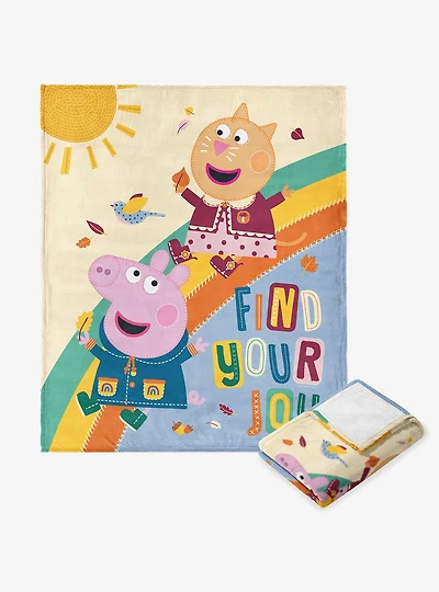 Peppa Pig Find Your Joy Silk Touch Throw Blanket
