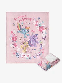 My Little Pony Spring Ponies Silk Touch Throw Blanket