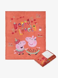 Peppa Pig Berry Lovely Silk Touch Throw Blanket