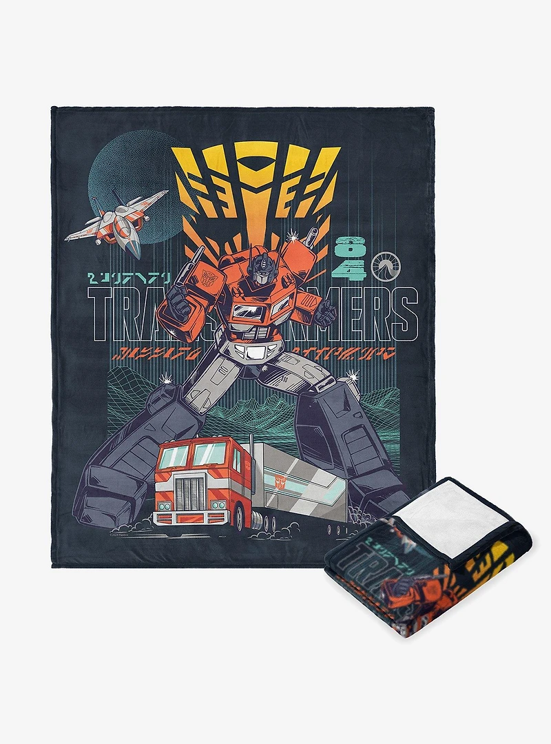 Transformers Mission Accepted Silk Touch Throw Blanket