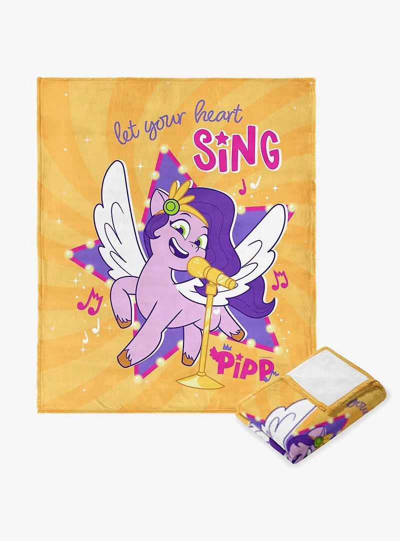 My Little Pony Singing Pipp Silk Touch Throw Blanket