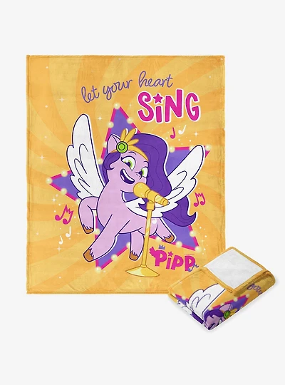 My Little Pony Singing Pipp Silk Touch Throw Blanket