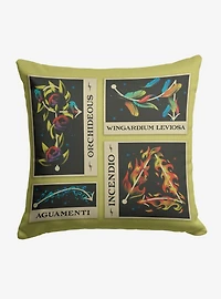Harry Potter Spells Collage Throw Pillow