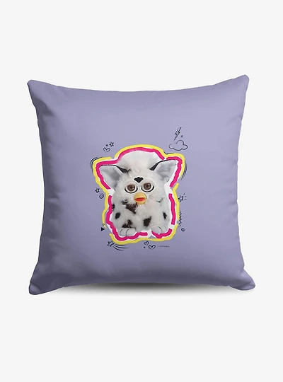Furby Furby Doodle Throw Pillow