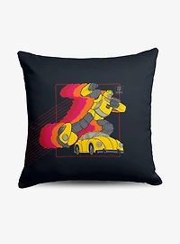 Transformers Bumble Beginning Throw Pillow