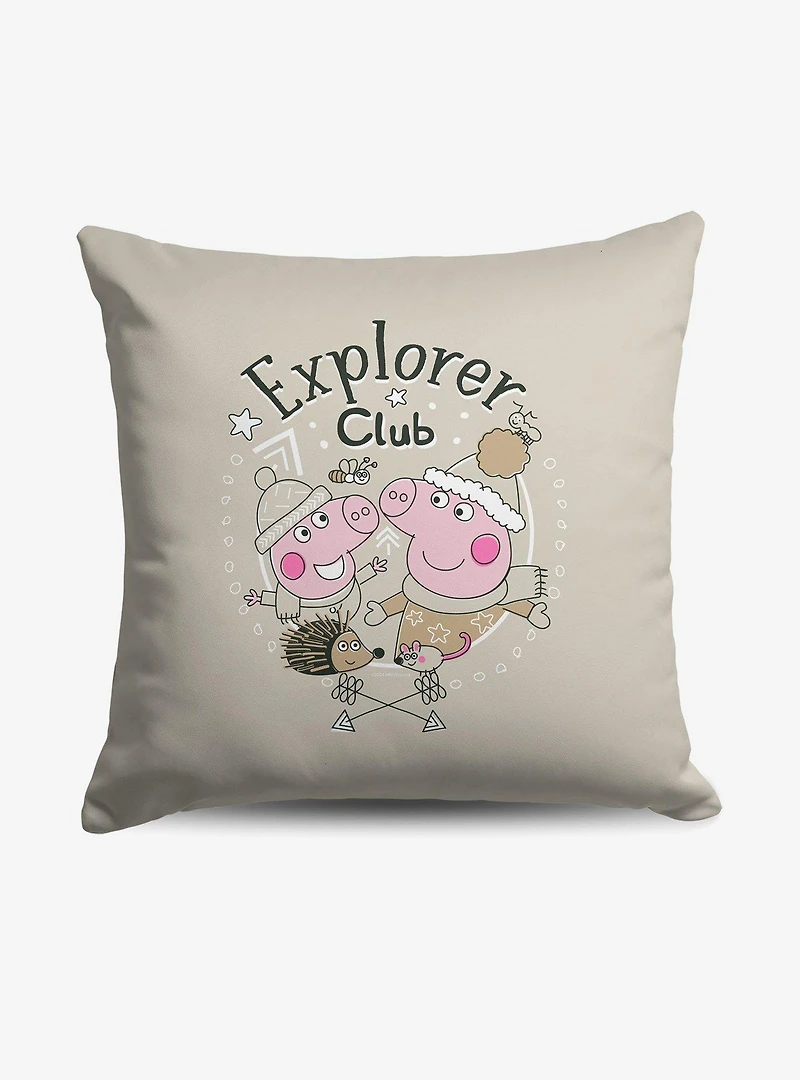 Peppa Pig Explorer Club Throw Pillow