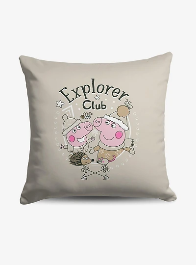 Peppa Pig Explorer Club Throw Pillow