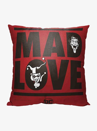 DC Comics Batman Mad Love Throw Pillow