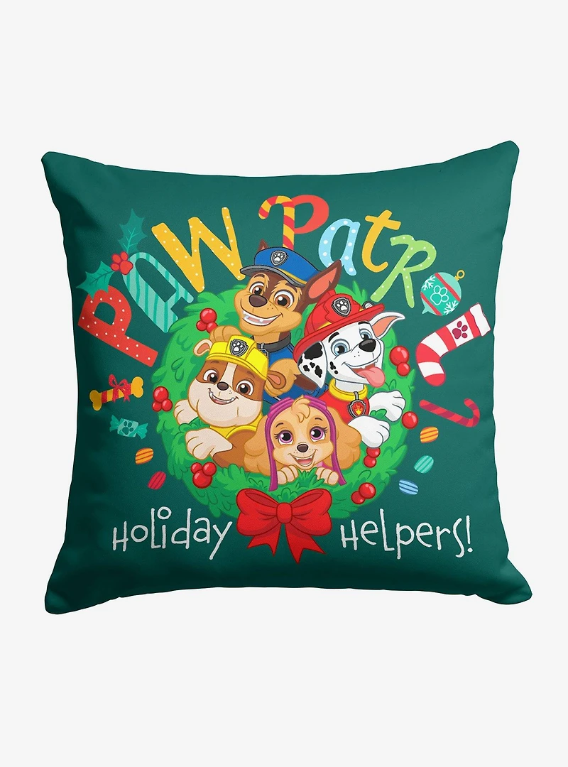 Paw Patrol Holiday Helpers Throw Pillow