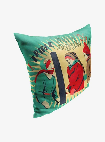 A Christmas Story Triple Dog Dare Ya Throw Pillow