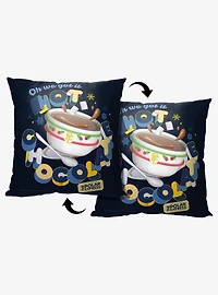 Polar Express Hot Chocolate Throw Pillow