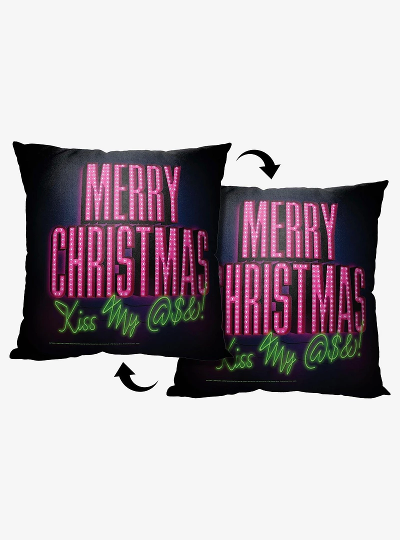 Christmas Vacation Kiss My Ass Throw Pillow