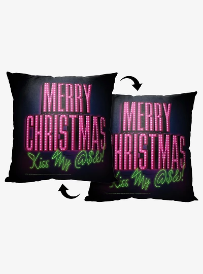Christmas Vacation Kiss My Ass Throw Pillow