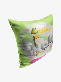Elf Don't Eat The Yellow Snow Throw Pillow