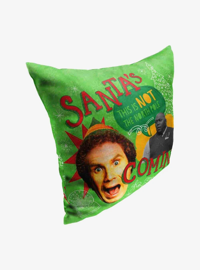 Elf Not The North Pole Throw Pillow