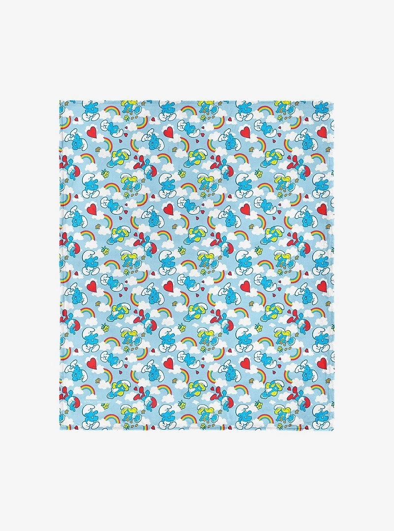 Smurfs Rainbow Smurfs Silk Touch Throw Blanket
