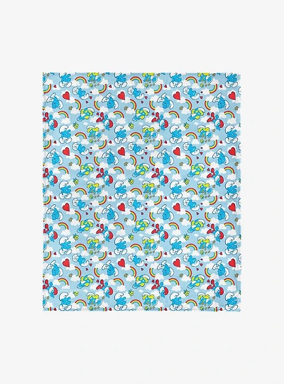 Smurfs Rainbow Smurfs Silk Touch Throw Blanket