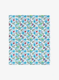 Smurfs Rainbow Smurfs Silk Touch Throw Blanket