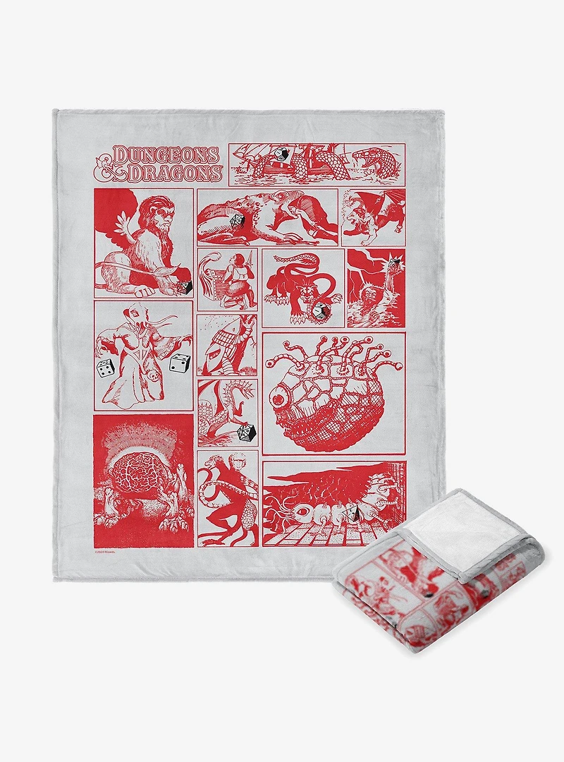 Dungeons & Dragons Characters Silk Touch Throw Blanket