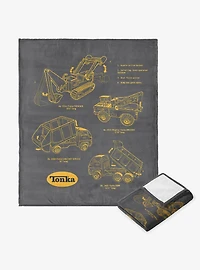 Tonka Truck Sketches Silk Touch Throw Blanket