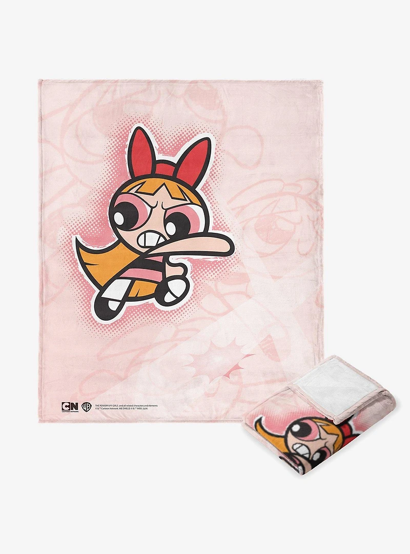 Powerpuff Girls Blossom Battle Silk Touch Throw Blanket