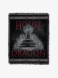 House of the Dragon Iron Throne Jacquard Throw Blanket